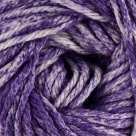 Premier Yarns Medium Cotton Polyester Blend Violet Splash Yarn, 105 yd