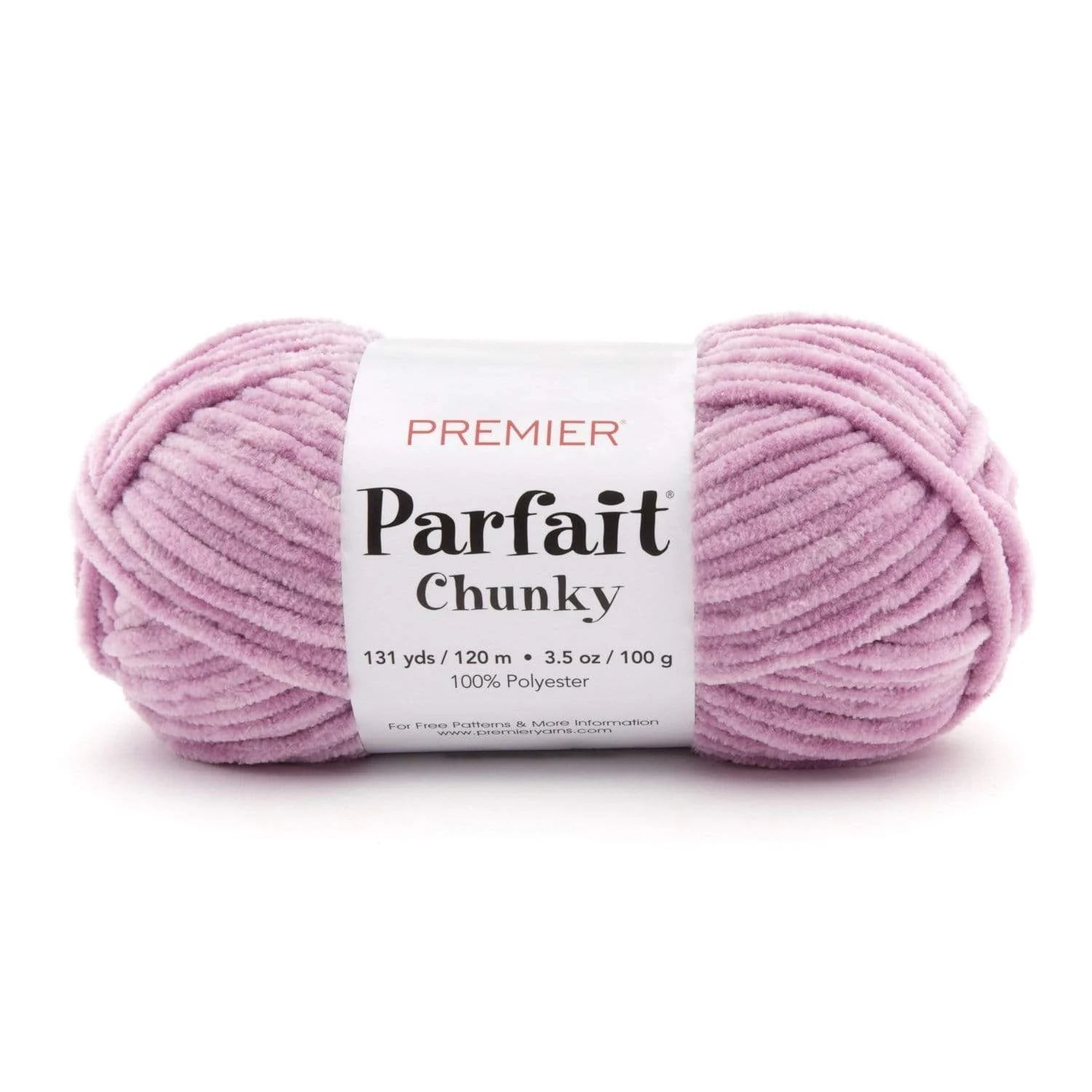 Premier Parfait Chunky Yarn, Super Bulky Yarn, Ideal Yarn for Knitting and  Crocheting, Chenille Yarn, Pale Gray, 3.5 oz, 131 Yards