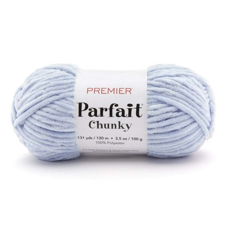 Premier Yarns Parfait XL Yarn, Ideal Yarn for Crocheting and Knitting,  Jumbo Yarn, Made of 100% Polyester, Purple, 7 oz, 87 Yards