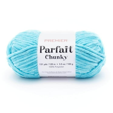 Premier Parfait Chunky Yarn, Super Bulky Chenille Yarn, Ideal for Knitting and Crocheting, Seaside