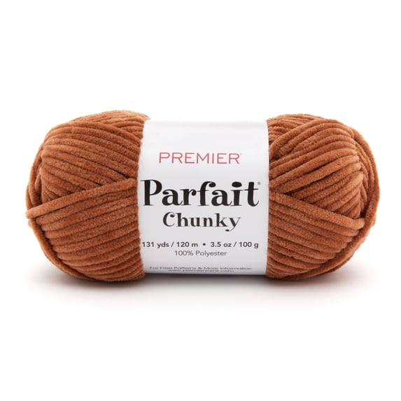 Premier Yarns Parfait® #6 Super Chunky Chenille Yarn, Teddy Bear, 3.5oz 131yds