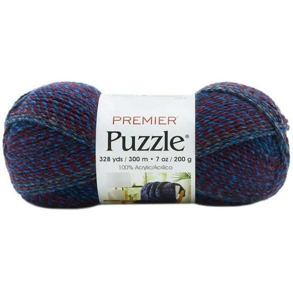 Premier Yarns - Puzzle Yarn - Backgammon - 7oz 328yds - 5 Bulky Weight - Acrylic