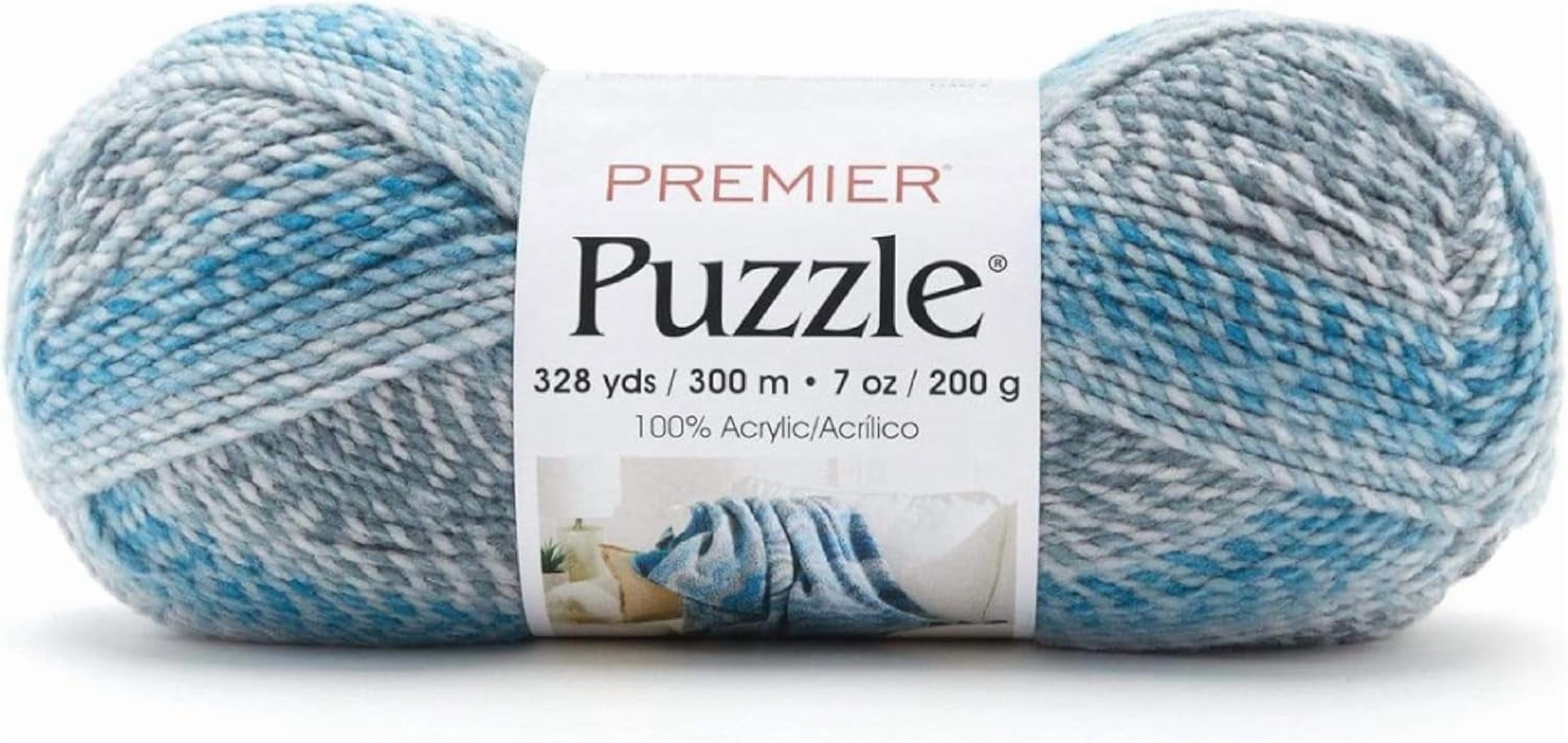 Premier Yarns Puzzle Chunky Ball Yarn Cats Cradle, 7oz, 328yds