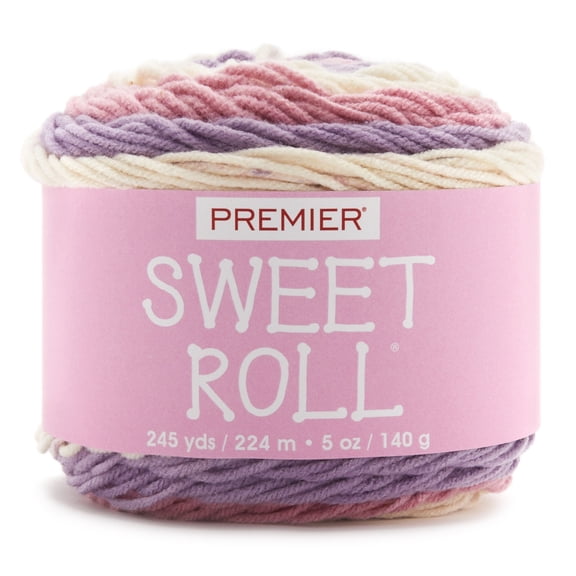 Premier Yarns Sweet Roll Yarn - Birthday Cake Pop - 5oz 245yds - 4 Medium Weight