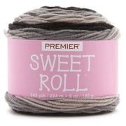 Premier Yarns Sweet Roll Yarn-Black Pepper Swirl