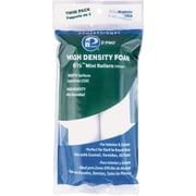Premier Paint Roller 6-1/2 Hi-Density Foam Mini Roller - Twin Pack   Interior & Exterior Use, Professional Finish