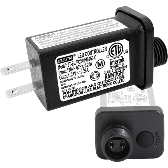 PremierAdapter 24V 6W Power Supply for JT-EL/FC240V0250-C 24V6W /4.5W /3.6W /1.35W for Christmas Lighting,String Light, Projector Light,Lawn Lamp, Inflatable Device (1)