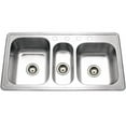 thumbnail image 1 of Premiere Gourmet Series Topmount Stainless Steel 4 Hole Triple Bowl Kitchen Sink, 1 of 1