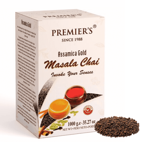 Premiers Assamica Gold Masala Chai, Loose Leaf Tea, CTC TEA, 35.27 ounce ( 1000g)