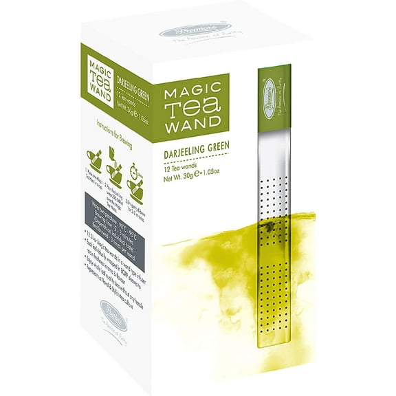 DARJEELING GREEN TEA, Silver Magic Tea Wands - 12 Sticks/Box