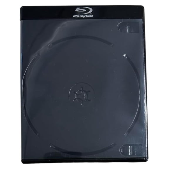 Preminum (NO 4K UHD ) Black 12.5mm Double Blu-Ray Case for / Storage, Double Capacity (100)