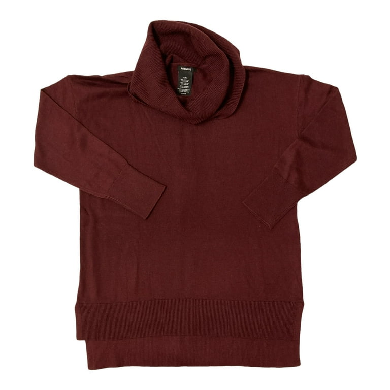 Premise Women s Long Sleeve Tight Knit Comfortable Cowl Neck Sweater