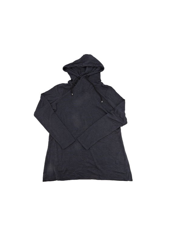 Women's Tunic Top in Blue Heather Black, Small