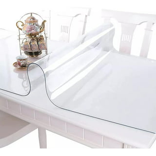 Manunclaims Table Cover Protector Clear Easy Clean 1.5mm Thick PVC