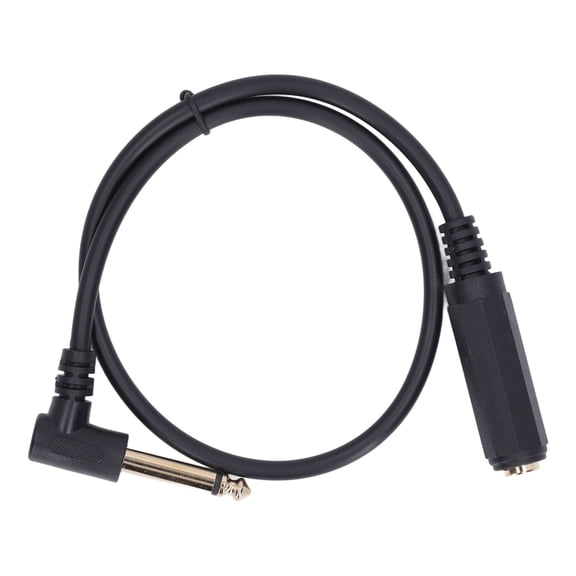 Premium 0.5m Audio Cable, 6.35mm Right Angle Mono for Pro,Grade Sound Reliable Connection