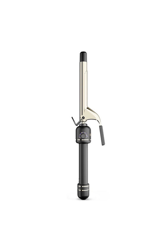 Premium 1 Inch Pro Curling Wand with Extra-Long Gold Plated Barrel, High-Heat Hair Styler for Professional Definition and Shine, Fast Heating Tool with Ergonomic Clamp