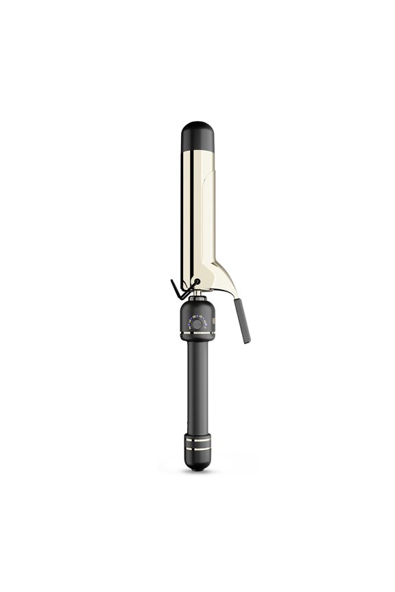 Premium 1 Inch Pro Curling Wand with Extra-Long Gold Plated Barrel, High-Heat Hair Styler for Professional Definition and Shine, Fast Heating Tool with Ergonomic Clamp