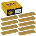 thumbnail image 1 of Dura-Gold Premium 1" x 4" Gold Sandpaper Micro Sheets, 220 Grit (Box of 45) - Hook & Loop Backing, Wood Furniture Woodworking - Hand Micro Sanding Blocks, 1 of 5