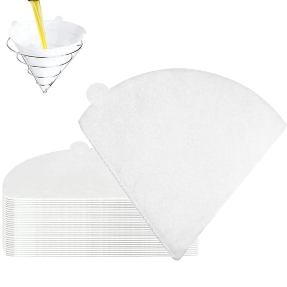 Premium 12cm Econoline Non Woven Filter Cones, Package of 40,Kitchen Oil Filters Maple Syrup Filters Beeswax Filters for Restaurant Kitchen Cafe Hotel
