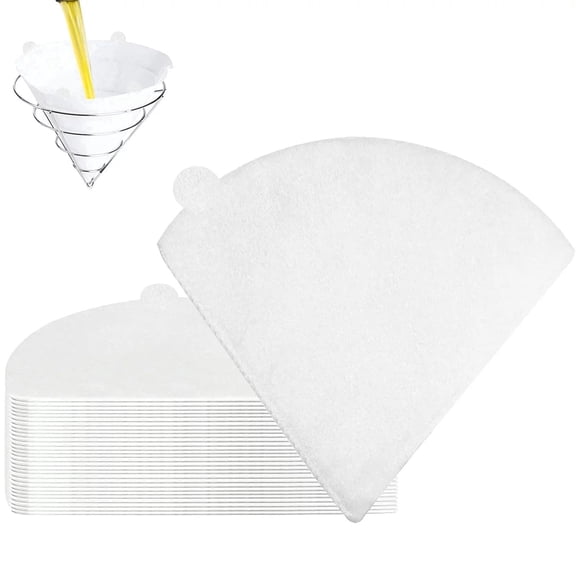 Premium 12cm Econoline Non Woven Filter Cones, Package of 40,Kitchen Oil Filters Maple Syrup Filters Beeswax Filters for Restaurant Kitchen Cafe Hotel