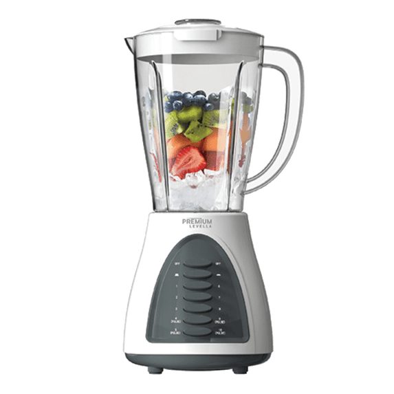Premium 10-Speed Black and White Blender with Pulse Button. 50.7 oz Capacity.