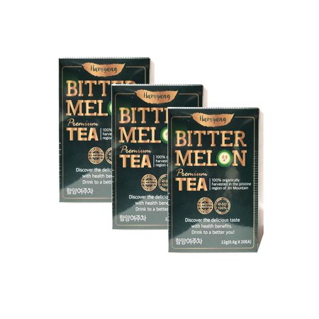 Premium 100% All-Natural Bitter Melon Tea 3 Pack Teabags (60 Teabags Total)