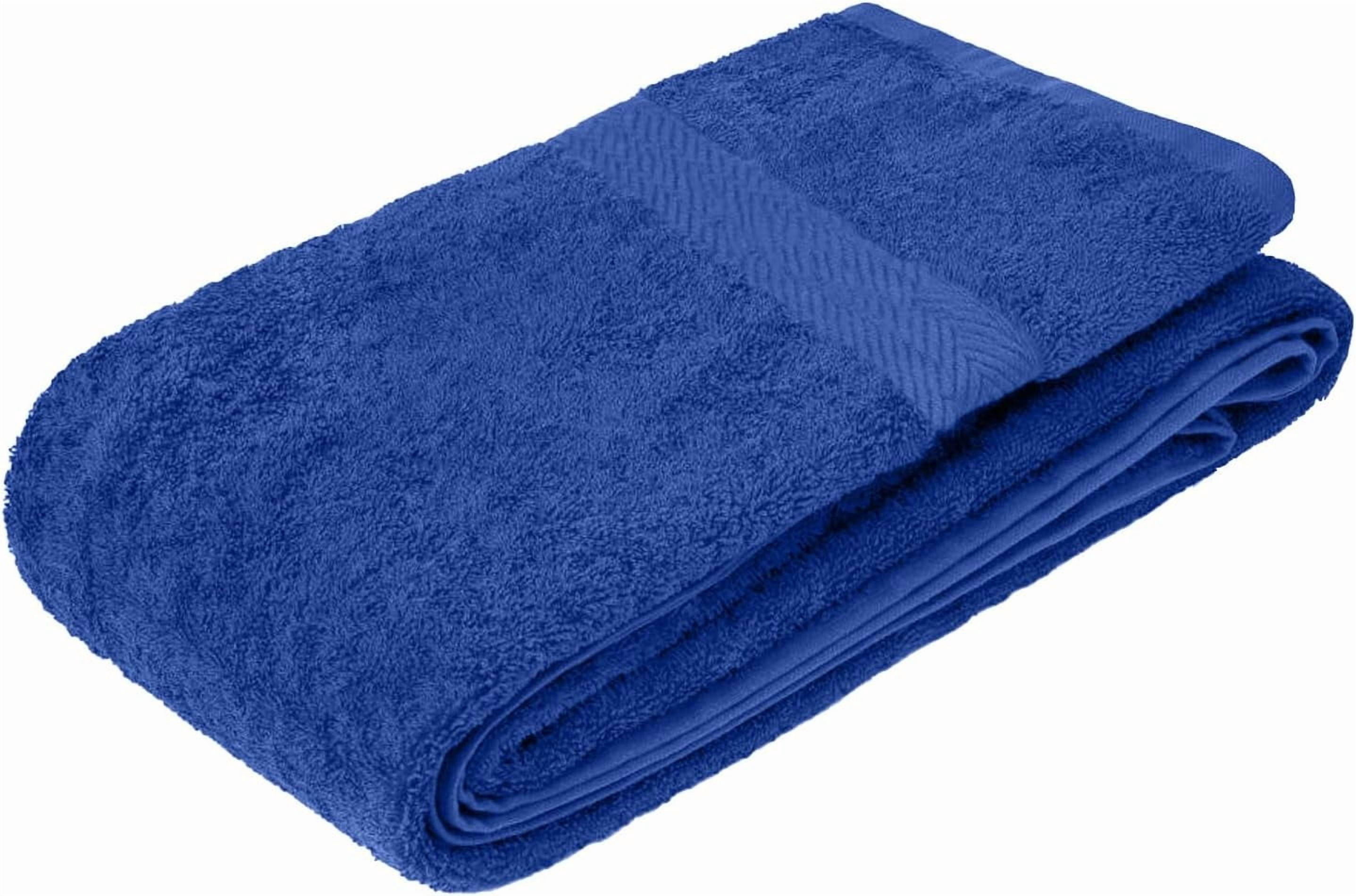 Premium 100% Cotton Bath Towels 3-Pack, Navy Blue – Soft, Lightweight, Quick-Dry & Highly Absorbent Bathroom Towels, 27 x 54 Inches