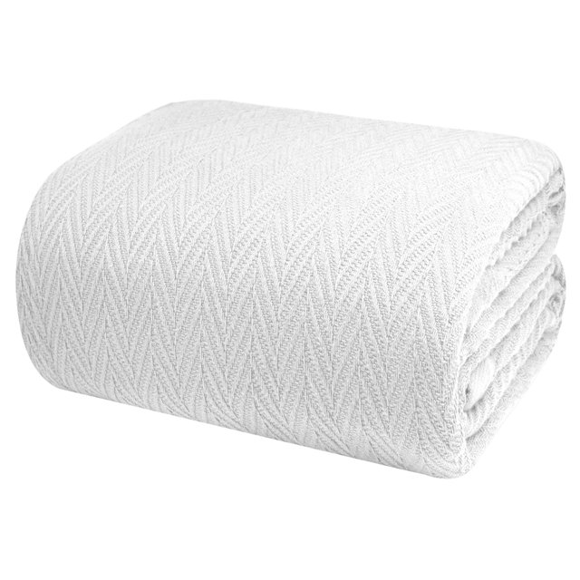 Premium 100 Cotton Blanket Soft Breathable Thermal Blankets Queen