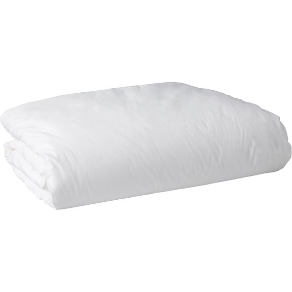 Premium 100% Cotton Duvet Comforter Protector - Jumbo Queen Size - 96" x 92" - White - Breathable 300 Thread Count Hypoallergenic Cover - Zippered Encasement - Bedding Linen