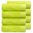 thumbnail image 1 of Premium 100% Cotton Towel Set of 8 Hand Towels 18" x 30" | 8 Ultra Soft and Highly Absorbent Hand Towels for Bath room, Gym, Hotel, Spa, Machine Washable | Color: Apple Green, 1 of 11