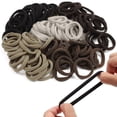 thumbnail image 1 of Premium 100-Count Hair Ties & Ponytail Holders - Durable Seamless Elastic Hair Bands with Strong No-Snag Hold, 1 of 6