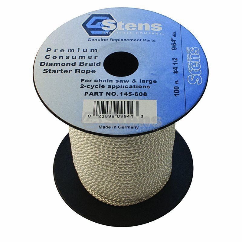Premium 100' Diamond Braid Starter Pull Rope Cord #4-1/2 for Lawn ...