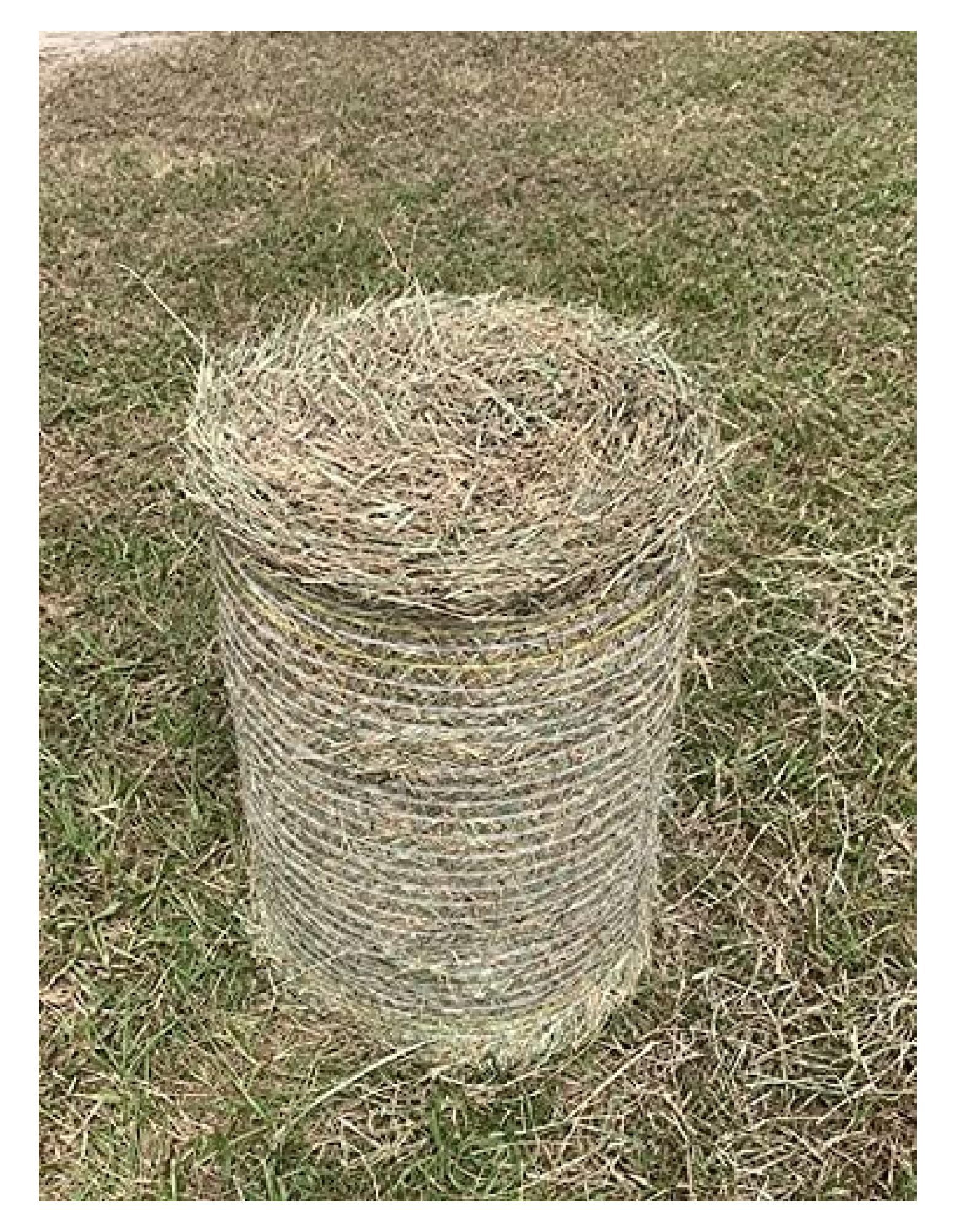 Premium, 100 Natural Coastal Bermuda HAY ROLL (Approximately 30lb) for Erosion Control, Mulch, Compost, Animal Bedding, ETC.