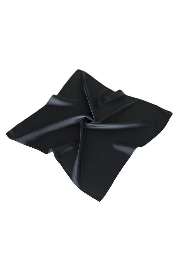 Premium 100% Pure Mulberry Silk Solid Color Square Scarf 21.5"