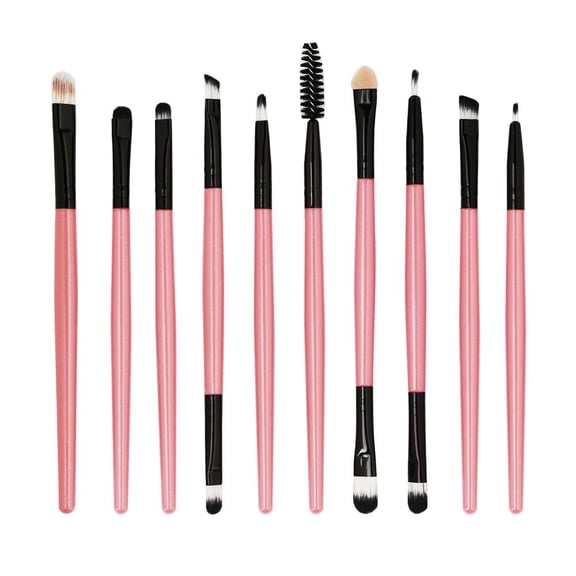 Premium 10PCS Makeup Brush Set Professional Foundation Powder Eyeshadow Lip Eyeliner Cosmetic Brushes for Women Travel Home Daily Use Kit