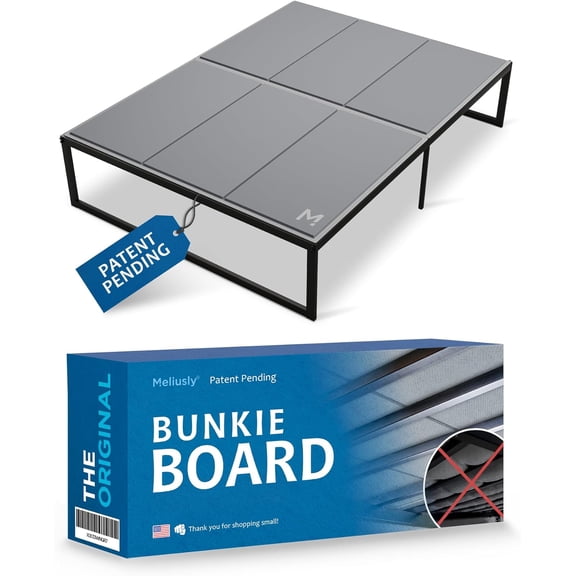 Premium 10mm Bunkie Board Queen Size (60x80'') Patent Pending Low Profile Bed Design - Breathable, Noise Minimizing, Moisture Resistant Bunkieboards, Support