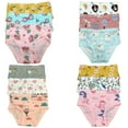 thumbnail image 1 of Premium 12-Pack Cotton Briefs for Toddler Girls | Sizes 2T-7T | Soft and Comfortable Underwear, 1 of 5