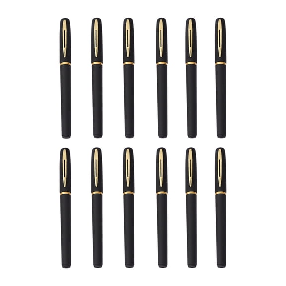 Premium 12-Pack Fine Point Gel Pens – Smooth Writing, Non-Slip Frosted Grip, Durable Clip, Office & Creative Use, Ideal for Journaling, Note-Taking & Gifts