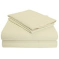 thumbnail image 1 of Premium 1200 Thread Count Cotton Blend Sheet Set Ivory / Split King, 1 of 1