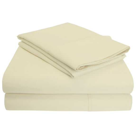 Premium 1200 Thread Count Cotton Blend Sheet Set Ivory / Split King