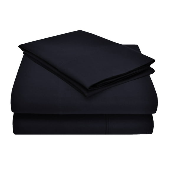 Premium 1200 Thread Count Cotton Blend Sheet Set Navy Blue / Full