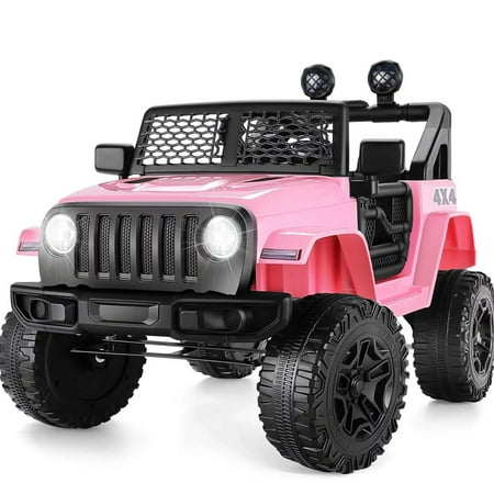 Premium 12V 7Ah Electric Ride-On Jeep for Kids - 2 Seater Power Wheels Car