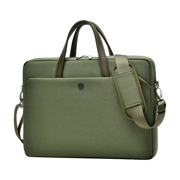 Premium 14-Inch Laptop Messenger Bag with Water-Repellent Fabric, Soft Lining, Multiple Storage Compartments & Comfortable Carrying Strap
