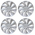 thumbnail image 1 of Premium 14" Silver Wheel Rim Cover Hubcaps OEM Style Replacement Snap On Car Truck SUV Hub Cap - 14 Inch Set (4-Pack), 1 of 11