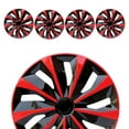thumbnail image 1 of Premium 15" Wheel Covers & Hub Caps ABS Red, 4 Pack, 1 of 11