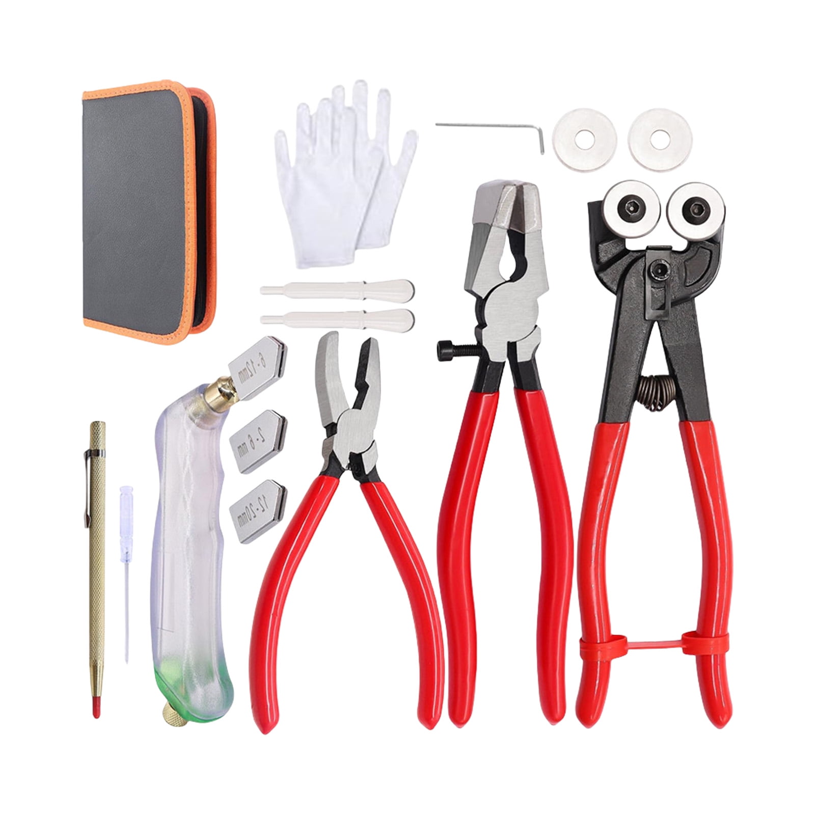 Premium 16pc Manual Glass Cutting Tool Ergonomic Handle Professional Glass Cutter Crafting Equipment