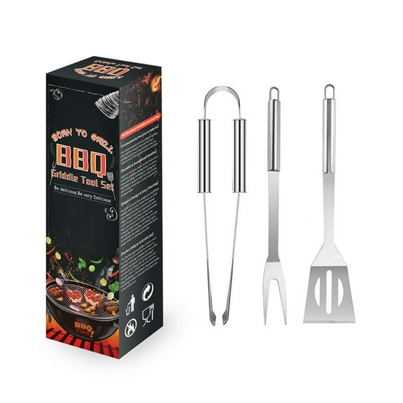 Premium 18-Piece Stainless Steel BBQ Tool Set for Outdoor Grilling - Portable Ergonomic Grill Accessories with Fork Shovel Brush - Durable Corrosion-Resistant Barbecue Utensils for Camping Picnics