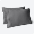 thumbnail image 1 of Premium 1800 Ultra-Soft Microfiber Collection Pillowcase Set (King Pillowcase Set of 2, Grey), 1 of 5