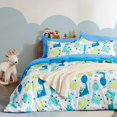 thumbnail image 1 of Sleep Zone Kids Twin Bedding Comforter Set - 5 Pieces Super Cute & Soft Bedding Sets & Collections with Comforter, Sheet, Pillowcase & Sham - Fade Resistant Easy Care (Cute Dino), 1 of 6
