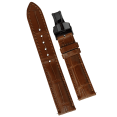 thumbnail image 1 of Premium 19mm Light Brown Leather Watch Band Handmade Quick Release, 1 of 7